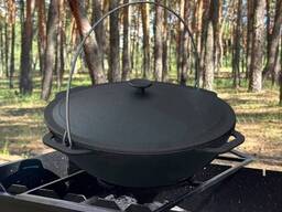 Казан азиатский КА-12 чугунный с крышкой 12л