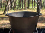 Казан туристический КТ-12 чугунный с крышкой 12л - фото 1
