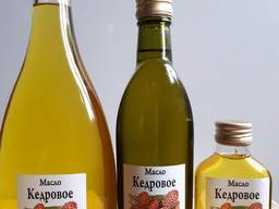 Кедровое масло. Изготовлено на Деревянном прессе