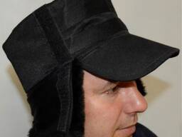 Кепка чорна, зимова Артикул - 10032