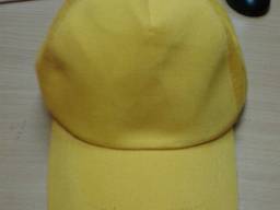 Кепка хлопковая желтого цвета, рабочие головные уборы кепки