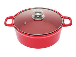 Керамическая кастрюля круглой формы с крышкой, 1.88 л S&amp;T