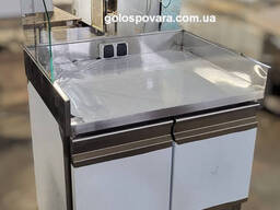 Хот дог станція 900х700х850 холодильна для АЗС зі склом для французьких хот-догів