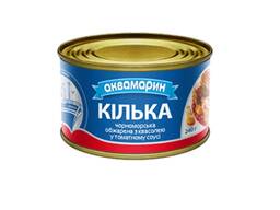 Килька в томатном соусе ТМ Аквамарин 230г