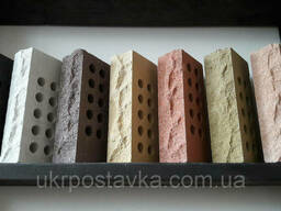 Кирпич облицовочный рваный скала пустотелый LAND Brick