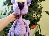 Кішка іграшка м'яка в'язана велика 67 см ручна робота - фото 1