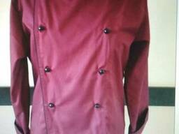 Китель поварской бордовый