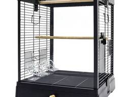 Клетка для малых и средних птиц Golden CAGE, В4001 эмаль, черная