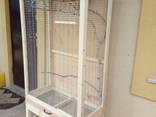 Клетка вольер для мелкой домашней птички попугая, кенора и других на подставке.