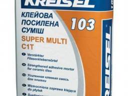 Клей для плитки усиленный Kreisel 103 Super, 25кг