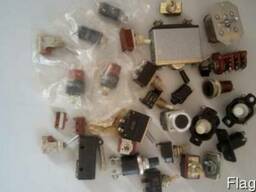 Кнопки, выключатели, переключатели, тумблеры, автоматы