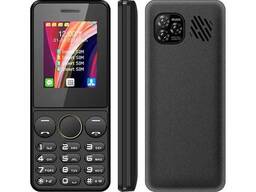 Кнопочный мобильный телефон на 4 сим карты AIEK s-mobile S73 Black
