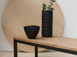 Kофейный столик в стиле Лофт (ЛДСП 32мм) 1200х400х400мм Барретт Kompred Gmet-ЖС453/1