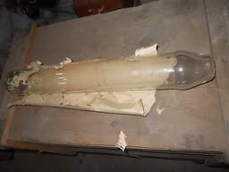 Колба скляна електровакумна Д 7,5 см Д 80 см