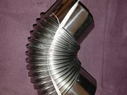 Колено воздуховода, нержавеющая сталь