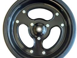 Колесо глибини 4,5"х16"(115х406 мм) на метал. штампованих півдисках з отворами