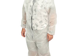 Комбинезон защитный одноразовый из спанбонда (Плотность 28г/