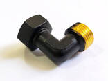 Компактна чорна mini - американка кутова 1/2" black. Різьбове з'єднання з накидною. .. - фото 2