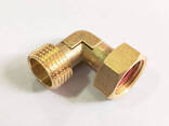 Компактна mini - американка кутова 1/2". Різьбове з'єднання з накидною гайкою 1/2". Латунь - фото 1