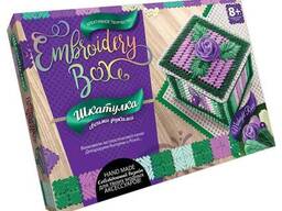 Комплект для создания шкатулки "Шкатулка. Embroidery Box" Danko Toys. ..