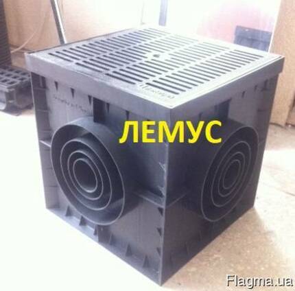 Комплект: дождеприемник 300х300 и пластиковая решетка