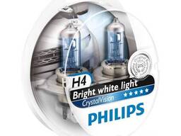 Комплект галогеновых ламп Philips 12342CVSP H4 60/55W 12V P43t CristalVision+2xW5W