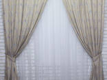 Комплект готовых штор из ткани лён коллекция "Роксолана"