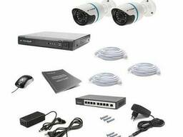 Комплект IP видеонаблюдения Tecsar IP 2OUT LUX