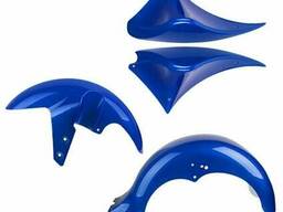 Комплект крыльев и накладок бака для электроскутера Chopper Citycoco r804-m1 Blue