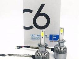 Комплект LED ламп C6 HeadLight H1 12v COB