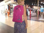 Школьный городской стильный рюкзак Арт Lama розовый цвет - фото 3