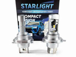 Комплект світлодіодних ламп StarLight Compact Vision H4/H19 P43t 6000K 12/24V (пасивне...