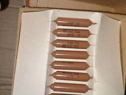 Конденсаторы ОКБГ-М2. 0.07мкф. 200в. в коробках по 50шт. -500шт.