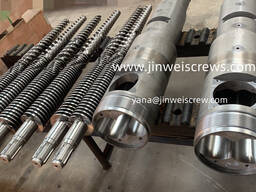 Конические шнековые пары для ПВХ и ДПК/Двойные конические шнековые пары