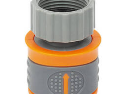 Коннектор ½" быстросъёмный на кран в/р ¾" аквастоп (ABS+TPR) Flora (5015584)