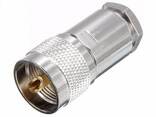 Коннектор штекер, разъем UHF Male PL 259 для RG8, LMR400, RG213, RG214, RG-8 - фото 1