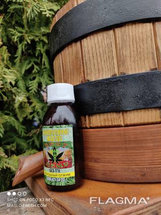Конопляное масло fresh-organic холодного отжима на деревянном прессе