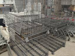 Контейнер палетний б у, контейнер сітчастий бу, овочева сітка бу, контейнер на піддон