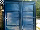 Морські контейнери 20 футів під склад, гараж, битовку на дачу, вандалостійкий сталь 3мм - фото 1