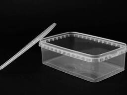 Контейнер пластиковый прямоугольный для пищевых продуктов с крышкой 1000мл 10шт