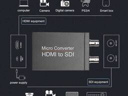 Конвертер HD 4-в-1 с поддержкой выхода HD 720P/1080P Hdmi to Sdi Adapter