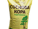 Сосновая кора мелкая 10-30 мм в мешке 40 л - фото 1