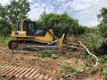Корчування дерев , пнів, розліснення полів бульдозером Komatsu - фото 8