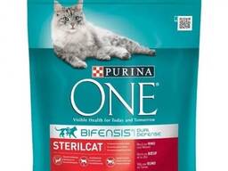 Корм для стерилізованих кішок та котів Purina One Sterilcat з яловичиною та пшеницею