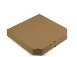 Коробка для пиццы коричневая 450х450х40 мм