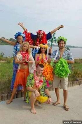 Товары для праздника в стиле Гавайская вечеринка купить в Москве | Наборы украшений на праздники