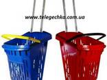Візки Кошики на колесах 38л для супермаркету магазину Kon Plast - фото 2