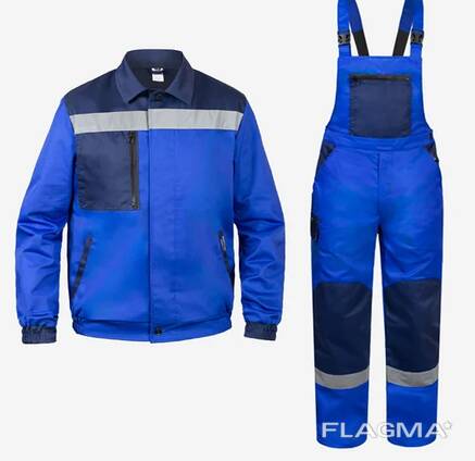 Костюм робочий захисний A-Standard, синій (Куртка Напівкомбінезон)