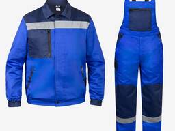 Костюм робочий захисний A-Standard, синій (Куртка Напівкомбінезон)