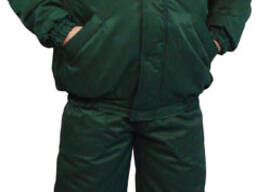 Костюм робочий зимовий на синтепоні з флісовою підкладкою (куртка напівкомбінезон)